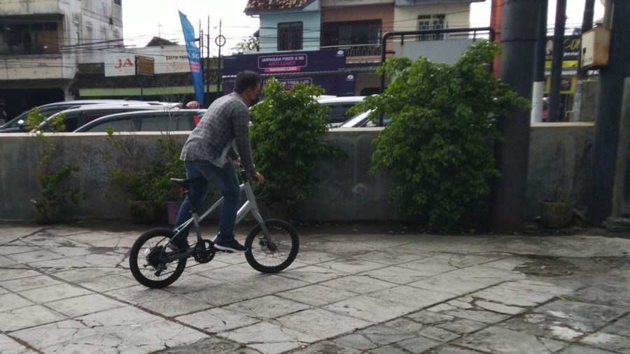 test ride e-bike Polygon Gili Velo, cocok untuk bersepeda keliling kota