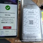 Cara cek keaslian oli yamalube, scan barcode hindari oli palsu